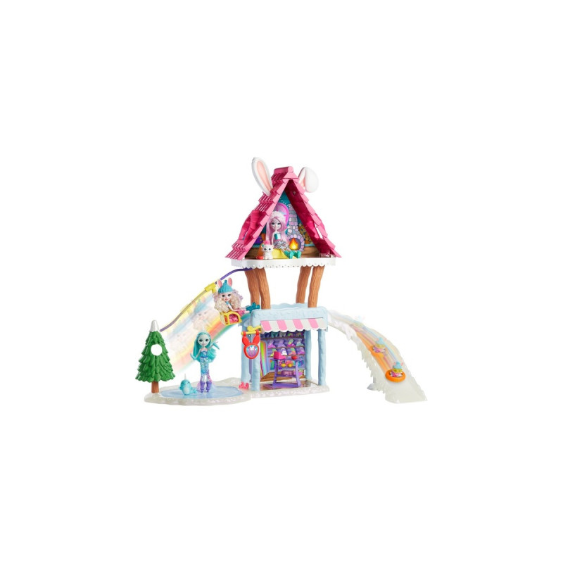 Enchantimals Hasen-Skihütte mit Bevy Bunny & Jump, Spielgebäude