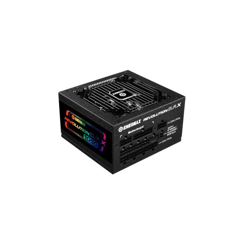 Enermax REVOLUTION D.F.X 1050W, PC-Netzteil(schwarz, 2x 12VHPWR, 4x PCIe, Kabel-Management, 1050 Watt)