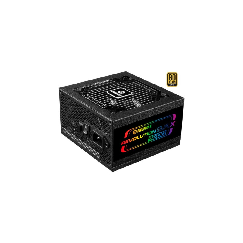 Enermax REVOLUTION D.F.X 1200W, PC-Netzteil(schwarz, 2x 12VHPWR, 5x PCIe, Kabel-Management, 1200 Watt)