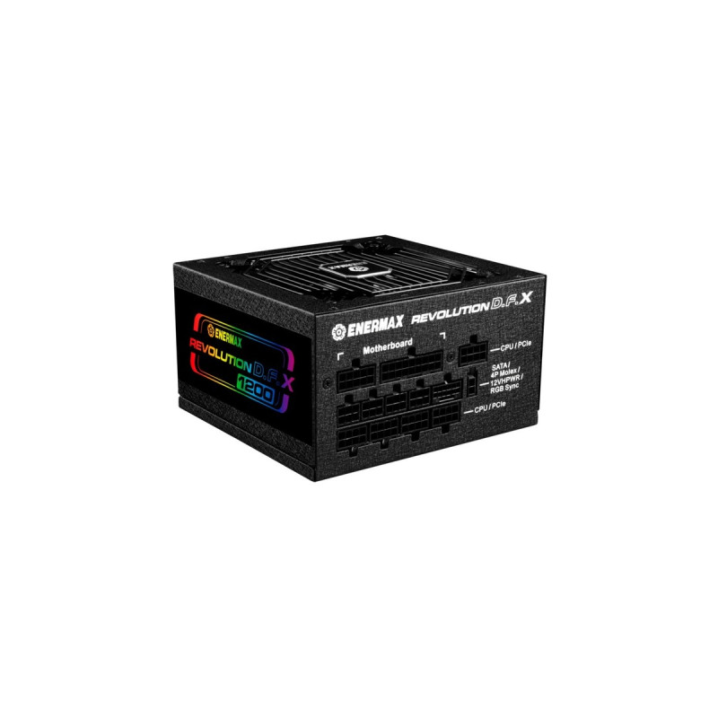 Enermax REVOLUTION D.F.X 1200W, PC-Netzteil(schwarz, 2x 12VHPWR, 5x PCIe, Kabel-Management, 1200 Watt)