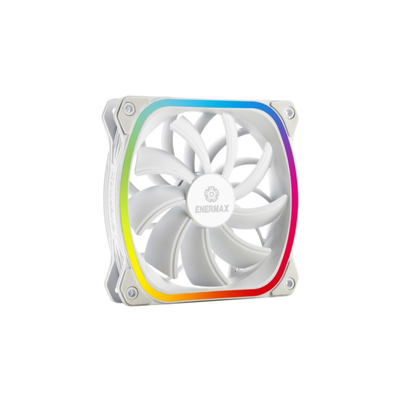 Enermax SquA RGB White 3 Pack 120x120, Gehäuselüfter(weiß, inkl. RGB-Steuerbox)