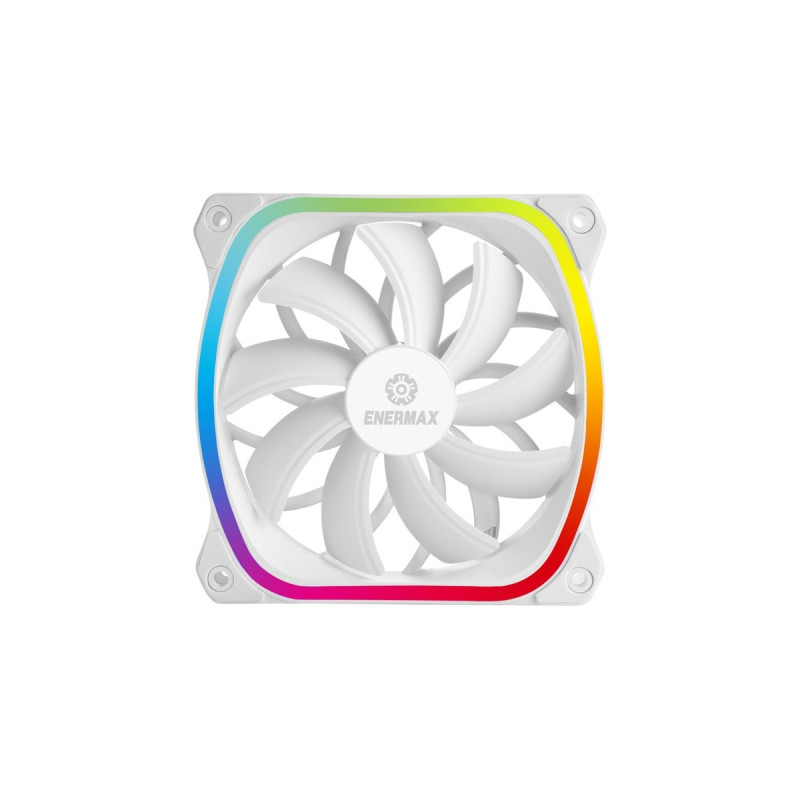 Enermax SquA RGB White 3 Pack 120x120, Gehäuselüfter(weiß, inkl. RGB-Steuerbox)