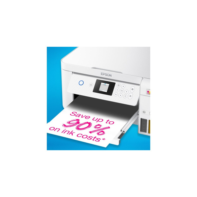 Epson EcoTank ET-2856, Multifunktionsdrucker(weiß, Scan, Kopie, USB, WLAN)