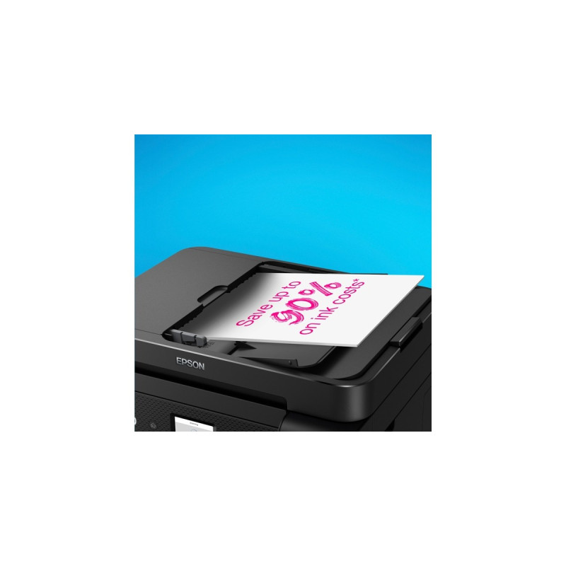 Epson EcoTank ET-4850, Multifunktionsdrucker(schwarz, Scan, Kopie, Fax, USB, LAN, WLAN)