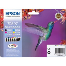 Epson Multipack 6-colours T0807 Claria Photographic Ink, Tinte(Retail, Outlet)