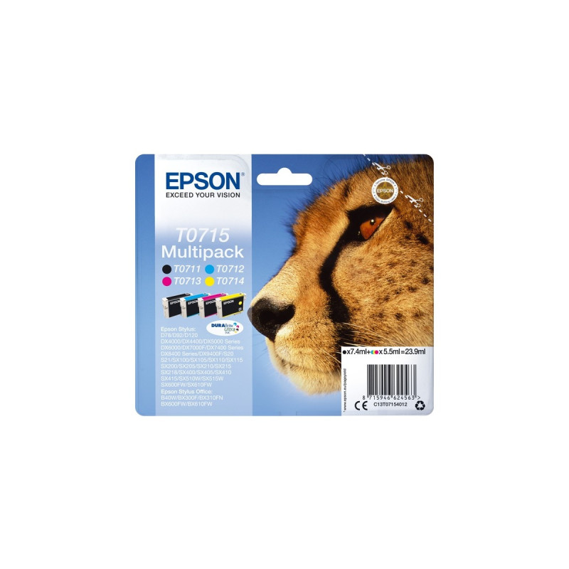 Epson Tinte Multipack T0715 (C13T07154012)(DURABrite)