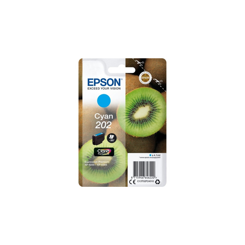 Epson Tinte cyan 202 (C13T02F24010)(Claria Premium)