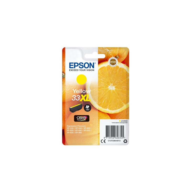 Epson Tinte gelb 33XL (C13T33644012)(Claria Premium)