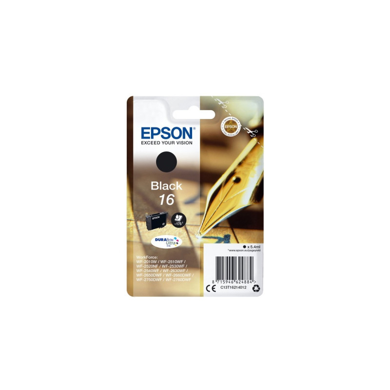Epson Tinte schwarz 16 (C13T16214012)(DURABrite)
