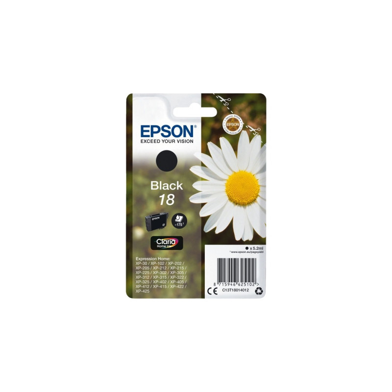 Epson Tinte schwarz 18 (C13T18014012)(Claria Home)