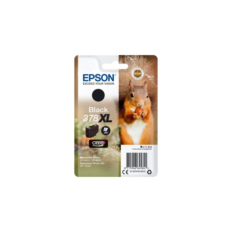 Epson Tinte schwarz 378XL (C13T37914010)(Claria Photo HD)