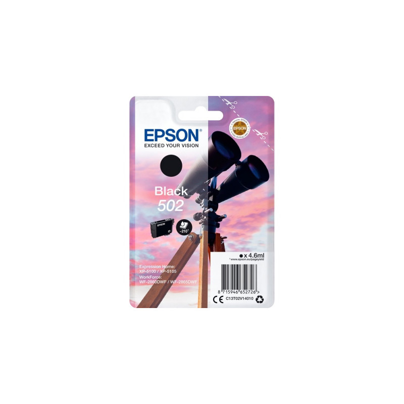 Epson Tinte schwarz 502 (C13T02V14010)