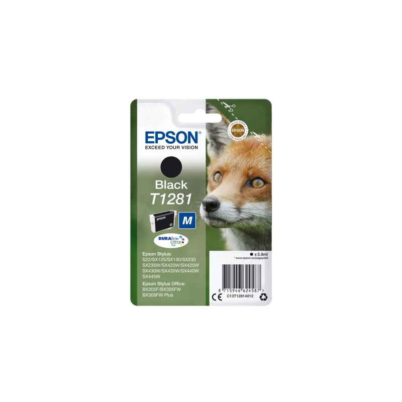 Epson Tinte schwarz T1281 (C13T12814012)(DURABrite)