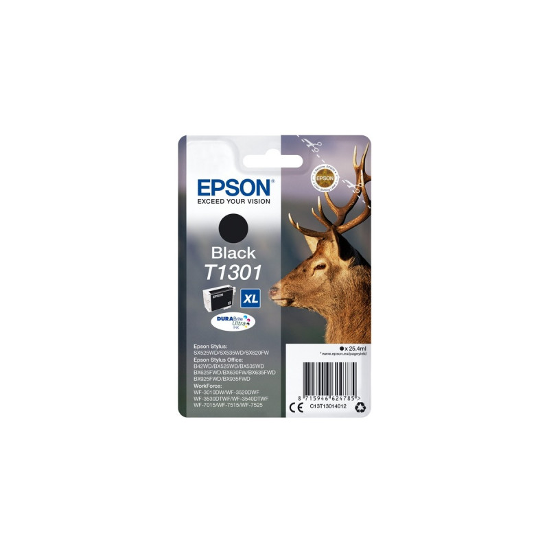 Epson Tinte schwarz T1301XL (C13T13014012)(DURABrite)