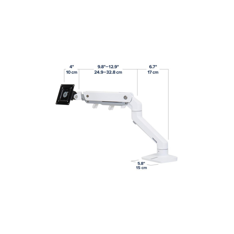 Ergotron HX Monitor Arm mit HD-Gelenk, Monitorhalterung(weiß)