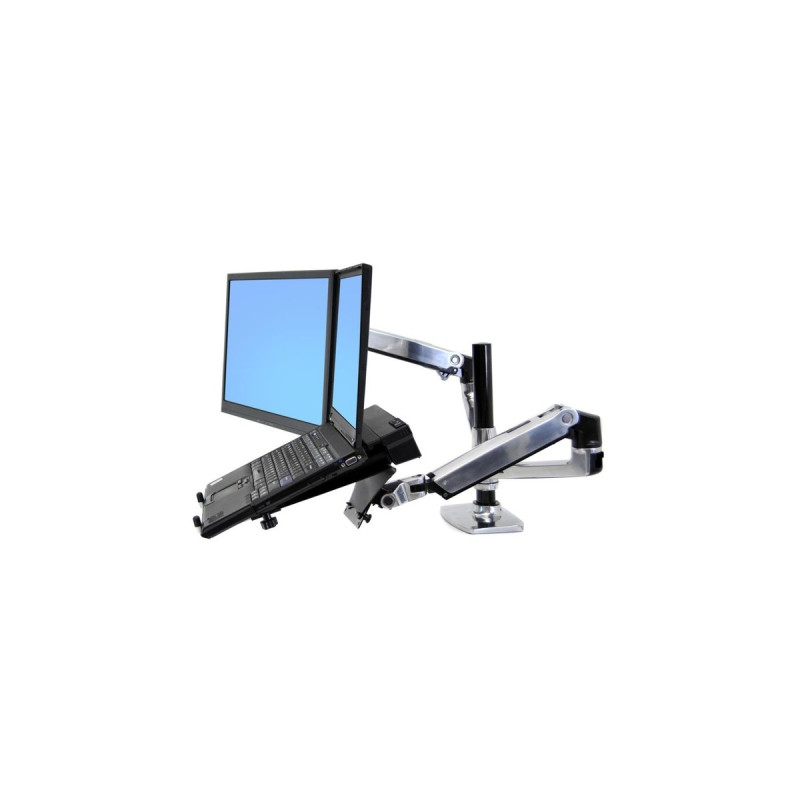 Ergotron LX Dual Monitor Arm, Monitorhalterung(silber)
