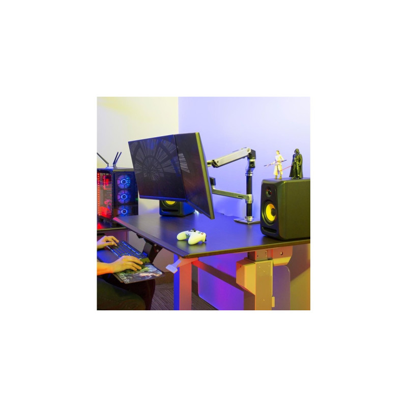 Ergotron LX Dual Monitor Arm, Monitorhalterung(silber)