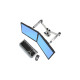 Ergotron LX Dual Side-by-Side Arm, Monitorhalterung(silber/schwarz)