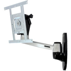 Ergotron LX HD Wallmount Swing Arm, Wandhalterung(silber/schwarz, Schwenkarm für Wandmontage)