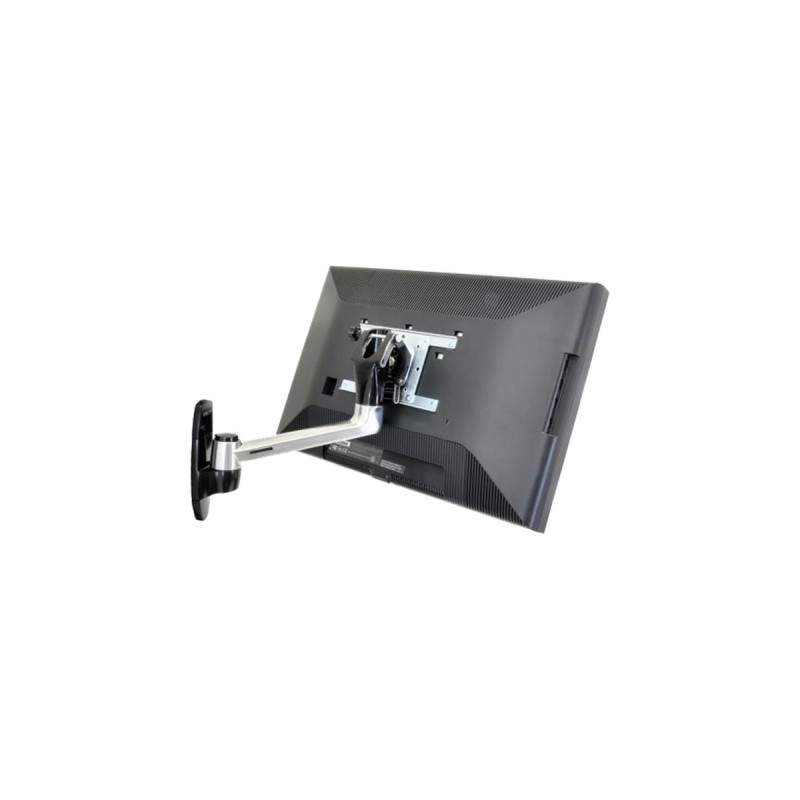 Ergotron LX HD Wallmount Swing Arm, Wandhalterung(silber/schwarz, Schwenkarm für Wandmontage)