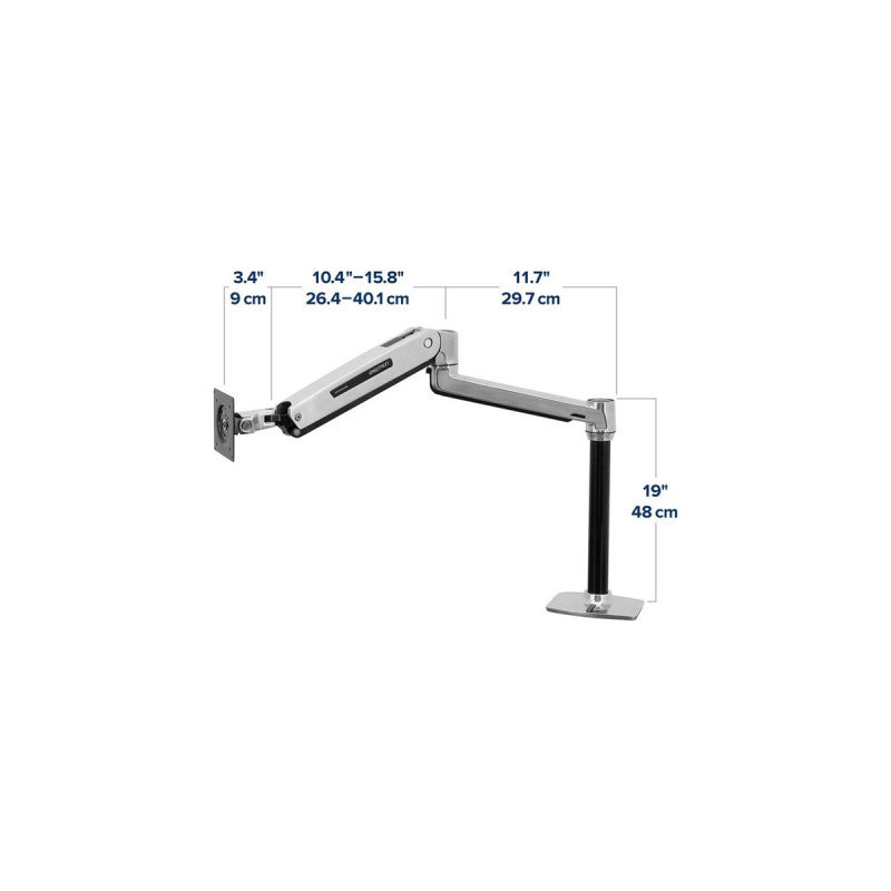 Ergotron LX Monitor Arm Steh-Sitz, Monitorhalterung(aluminium)