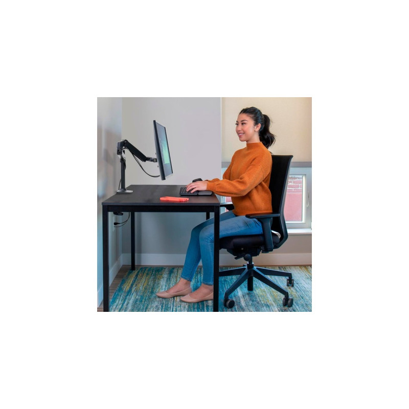 Ergotron LX Monitor Arm mit hoher Säule, Monitorhalterung(schwarz)