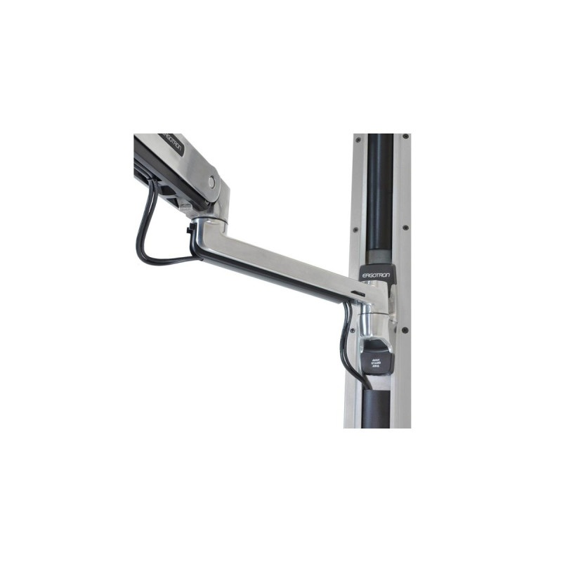 Ergotron LX Steh-Sitz Monitor Arm, Monitorhalterung(silber)
