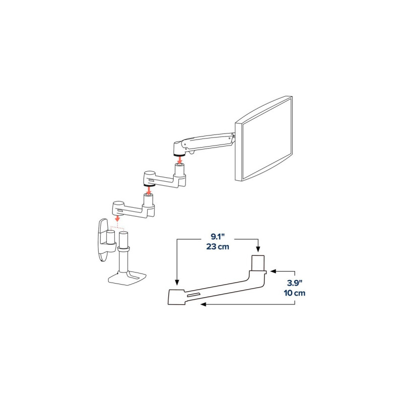 Ergotron LX Verlängerung(schwarz)