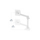 Ergotron NX Monitor Arm, Monitorhalterung(weiß)