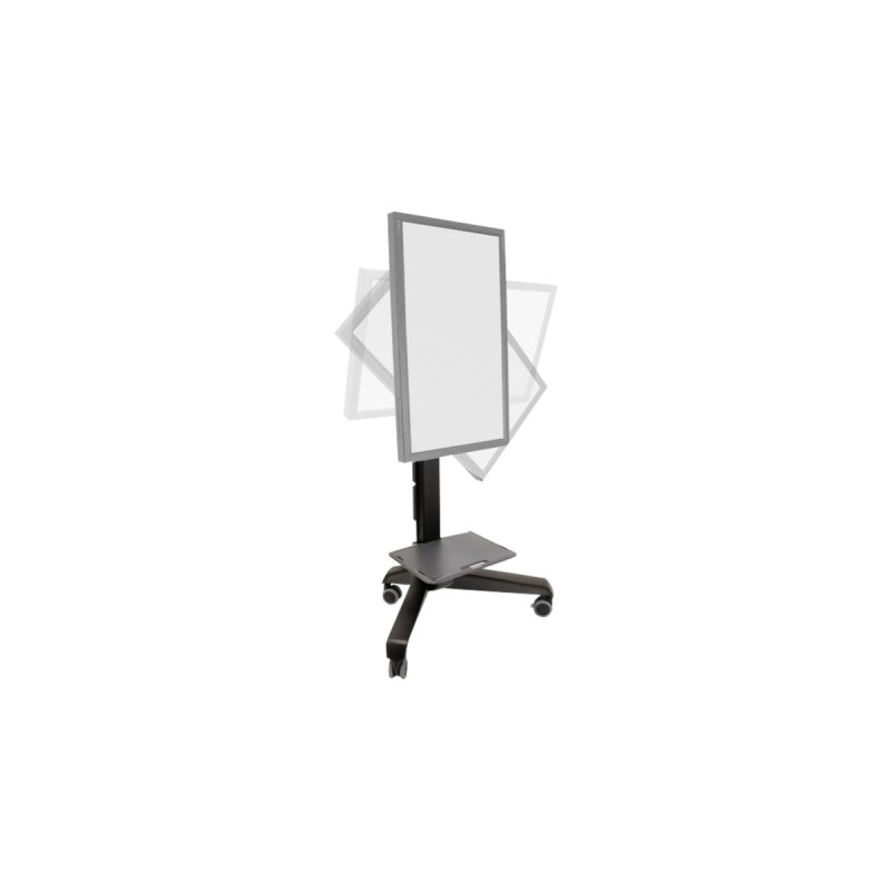 Ergotron Neo-Flex Mobile MediaCenter UHD, Standfuß(schwarz)
