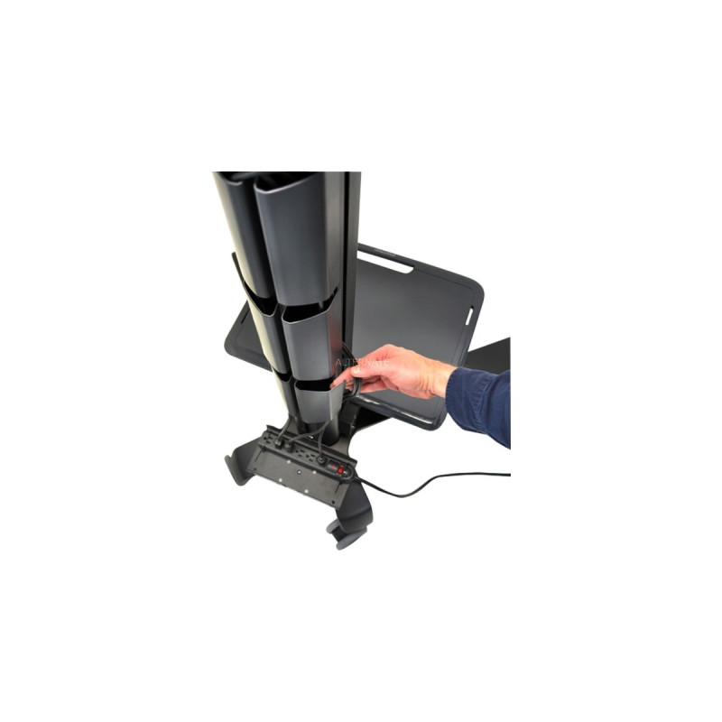 Ergotron Neo-Flex Mobile MediaCenter UHD, Standfuß(schwarz)