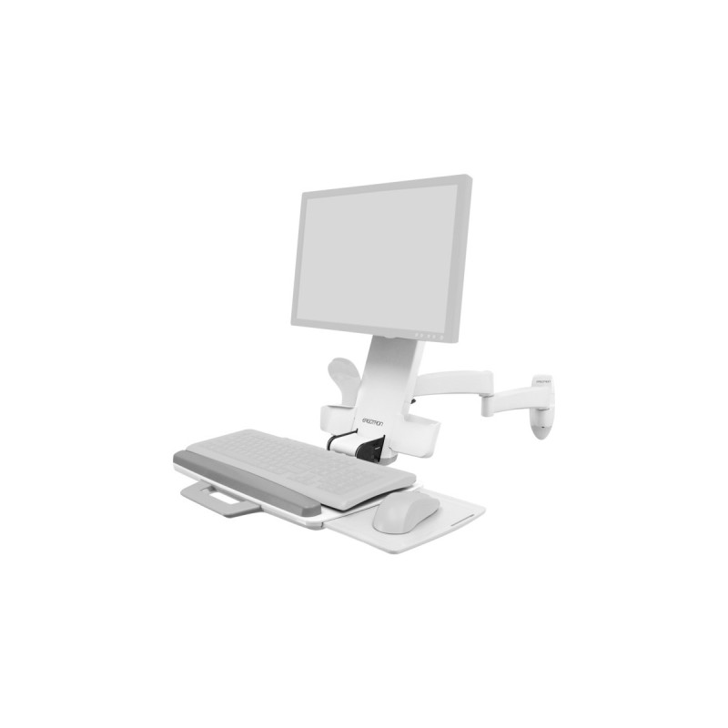 Ergotron Serie 200 Kombiarm, Wandhalterung(weiß)
