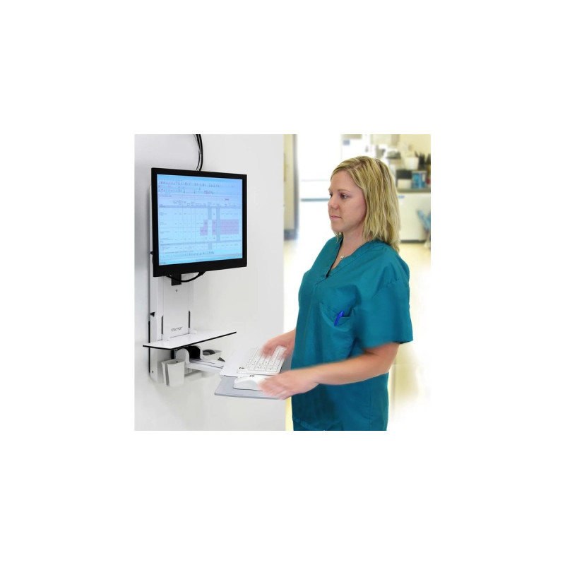 Ergotron StyleView Sitz-Steh-Vertical Lift, Halterung(weiß)