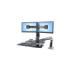 Ergotron WorkFit-A Dual mit Arbeitsfläche, Monitorhalterung