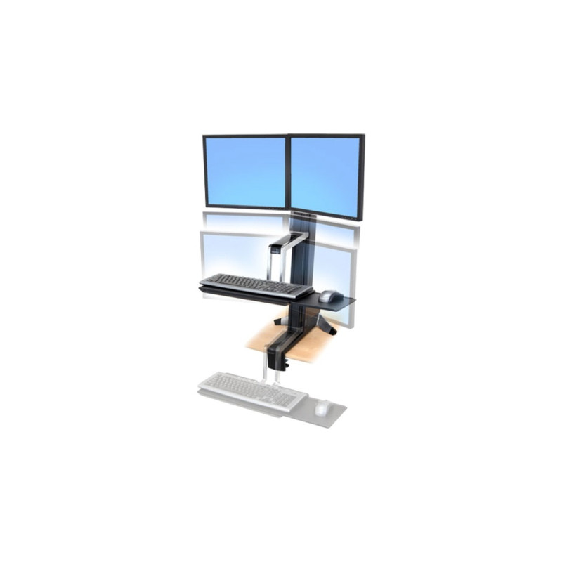 Ergotron WorkFit-S Dual, Monitorhalterung