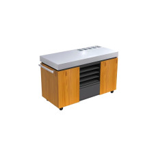 Everdure Pizza Station EPPREPSTAND, Schrank(holz/edelstahl, Outdoor-Schrank für Pizzaofen)