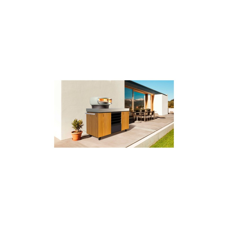 Everdure Pizza Station EPPREPSTAND, Schrank(holz/edelstahl, Outdoor-Schrank für Pizzaofen)