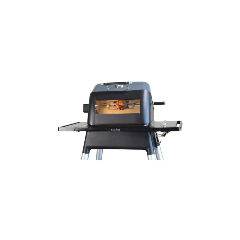 Everdure Rotisserie-Set für Gasgrill FORCE, Grillspieß(schwarz, mit Innenbeleuchtung)