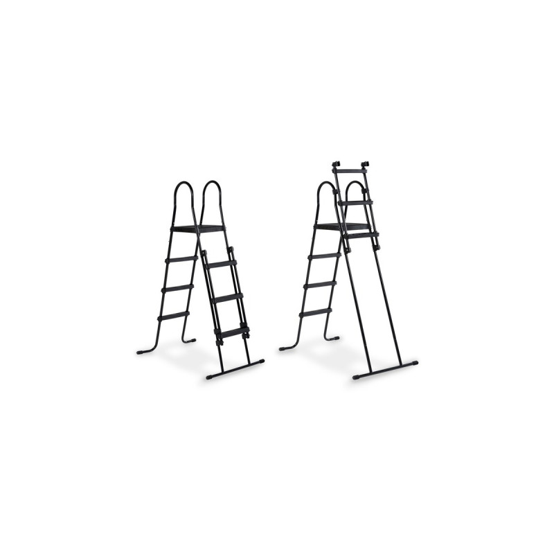 Exit Toys Wood Pool, Frame Pool Ø 427x122cm, Schwimmbad(braun, mit Filterpumpe)