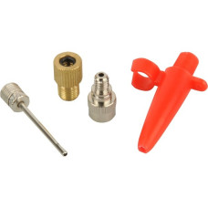 FISCHER Fahrrad Adapter-Set für Luftpumpen, 4-teilig