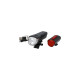 FISCHER Fahrrad Akku Leuchten-Set 30 Lux, LED-Leuchte