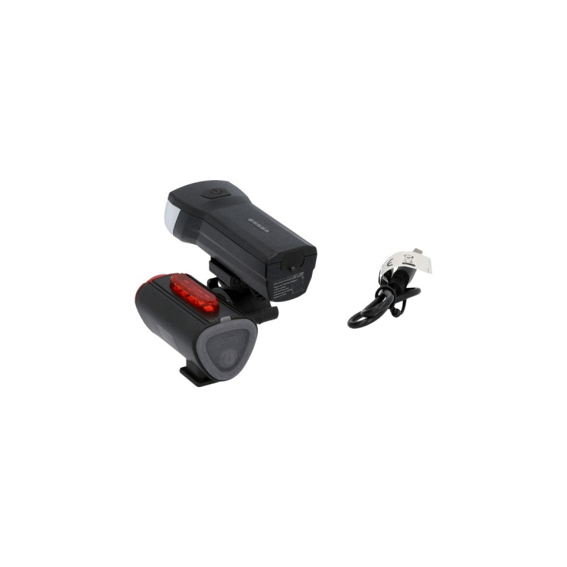 FISCHER Fahrrad Akku Leuchten-Set 30 Lux, LED-Leuchte