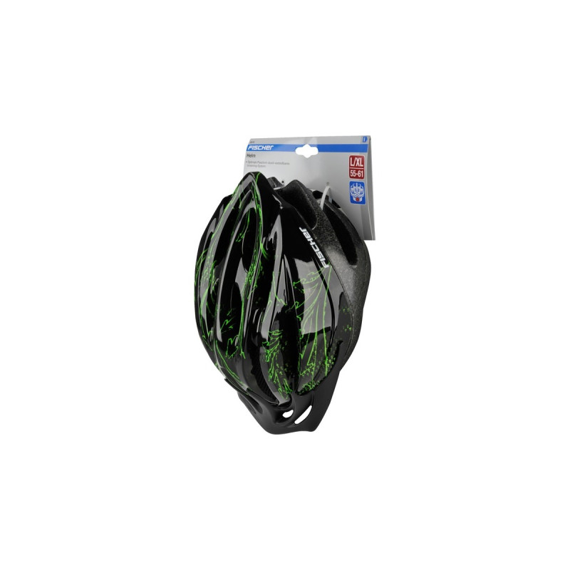 FISCHER Fahrrad Arrow, Helm(schwarz, Größe L/XL, 56 - 62 cm)