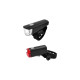 FISCHER Fahrrad Batterie LED-Beleuchtungsset 20 Lux, LED-Leuchte