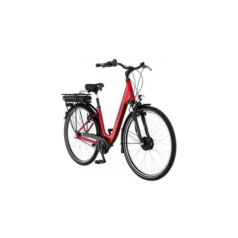 FISCHER Fahrrad CITA 1.0, Pedelec(rot (glänzend), 28