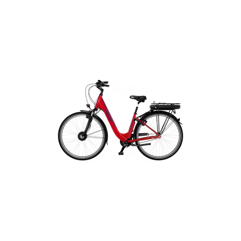 FISCHER Fahrrad CITA 1.0, Pedelec(rot (glänzend), 28