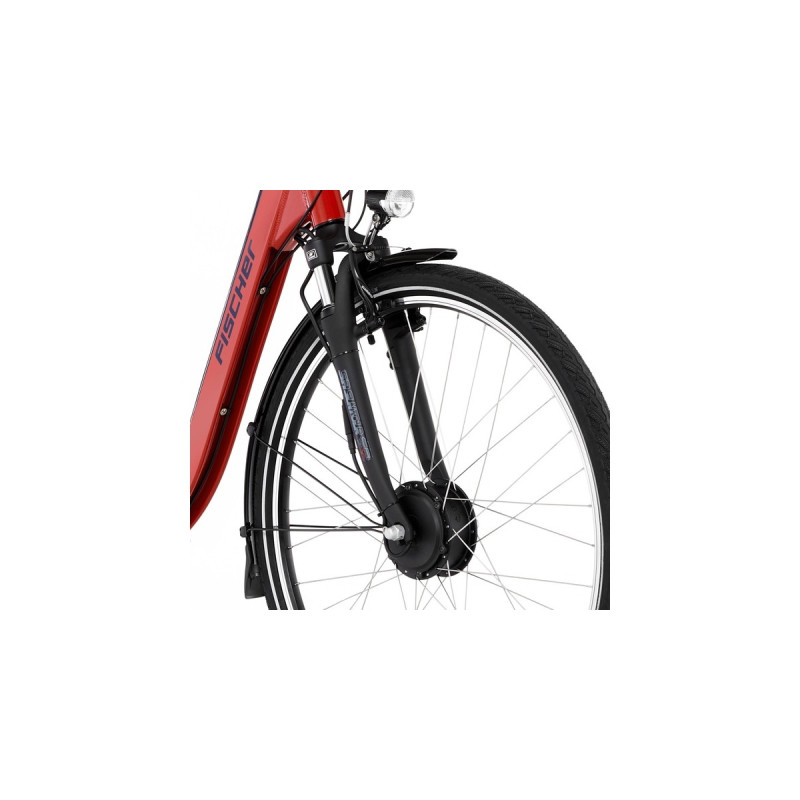 FISCHER Fahrrad CITA 1.0, Pedelec(rot (glänzend), 28