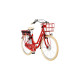 FISCHER Fahrrad CITA Retro 2.0, Pedelec(rot (glänzend), 28
