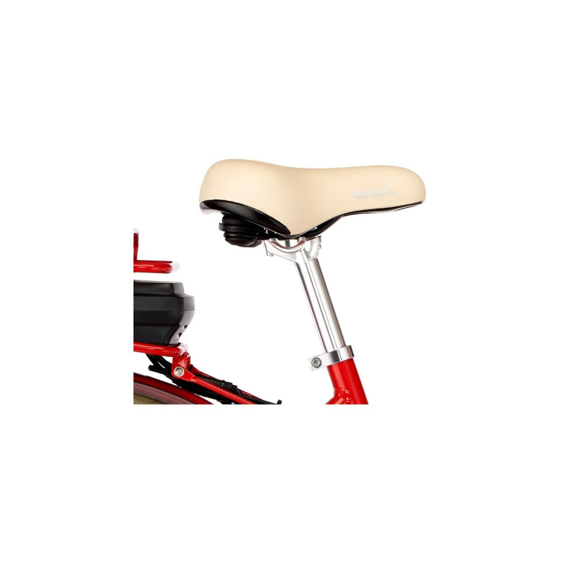 FISCHER Fahrrad CITA Retro 2.0, Pedelec(rot (glänzend), 28