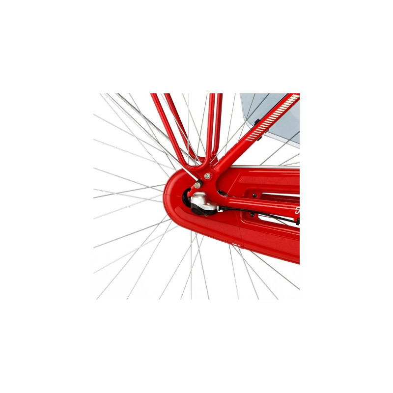 FISCHER Fahrrad CITA Retro 2.0, Pedelec(rot (glänzend), 28